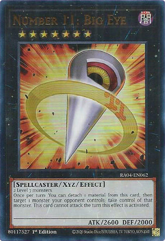 Number 11: Big Eye [RA04-EN062] Ultra Rare