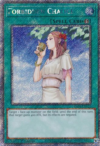 Forbidden Chalice [RA04-EN137] Platinum Secret Rare