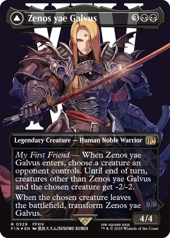 Zenos yae Galvus // Shinryu, Transcendent Rival (Borderless) (Surge Fo