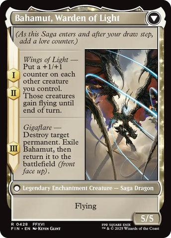 Dion, Bahamut's Dominant // Bahamut, Warden of Light (Extended Art) [FINAL FANTASY]