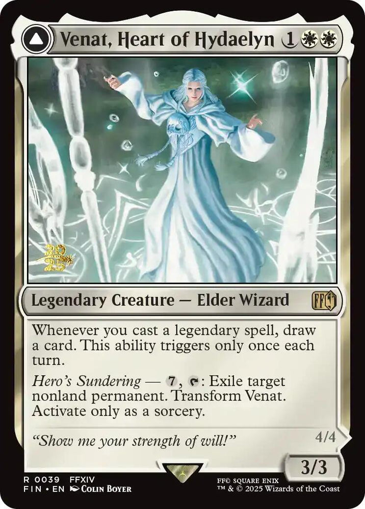 Venat, Heart of Hydaelyn // Hydaelyn, the Mothercrystal [FINAL FANTASY Prerelease Promo]