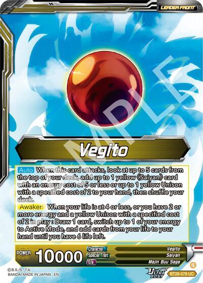 Vegito // SS Vegito, Transcendent Rage (SLR) (BT28-079) [Prismatic Clash]