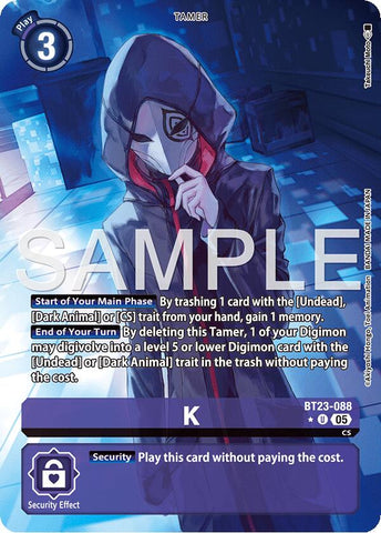 K [BT23-088] (Alternate Art) [Hackers' Slumber]