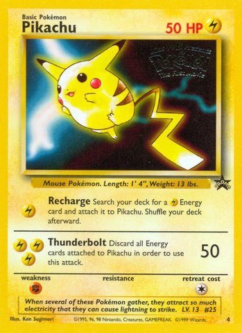 Pikachu (4) [Wizards of the Coast: Black Star Promos]