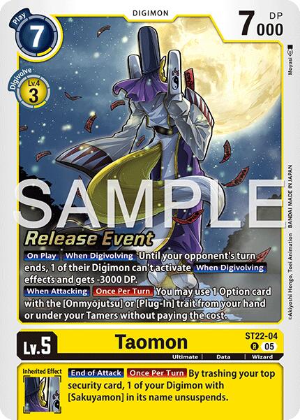 Taomon [ST22-04] [Starter Deck: Amethyst Mandala Advanced Deck Set Release Event Cards]