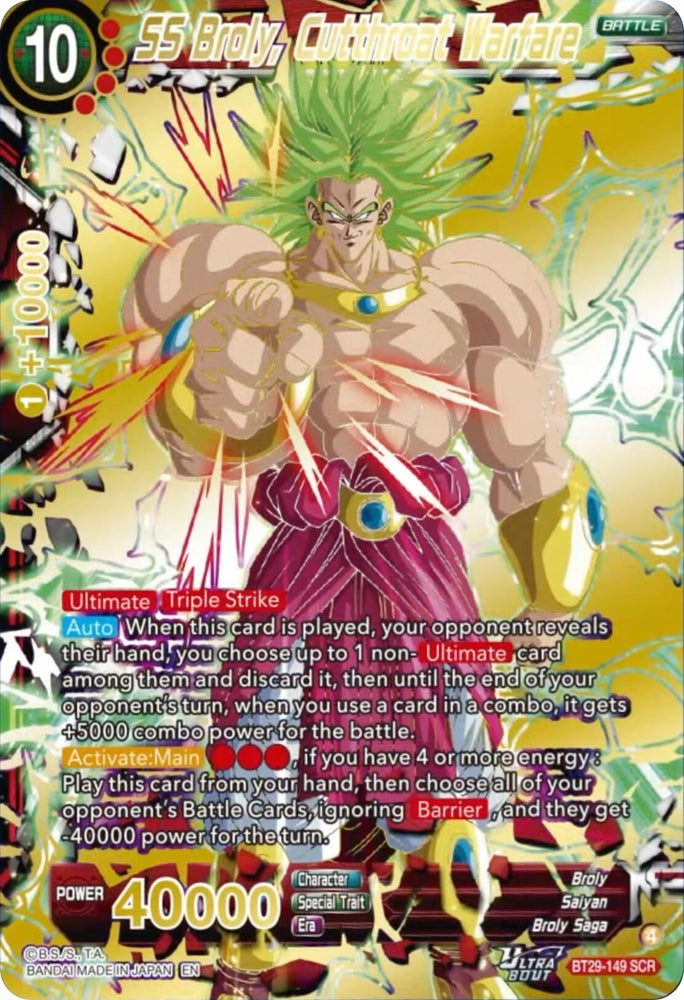 SS Broly, Cutthroat Warfare (BT29-149) [Fearsome Rivals]