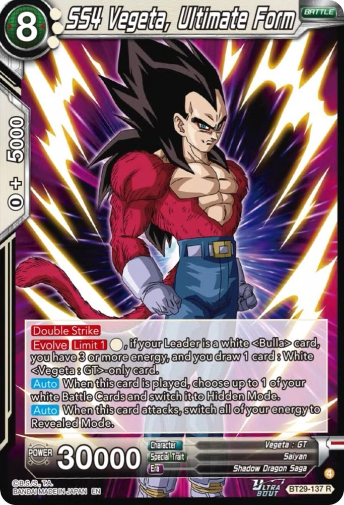 SS4 Vegeta, Ultimate Form (BT29-137) [Fearsome Rivals]