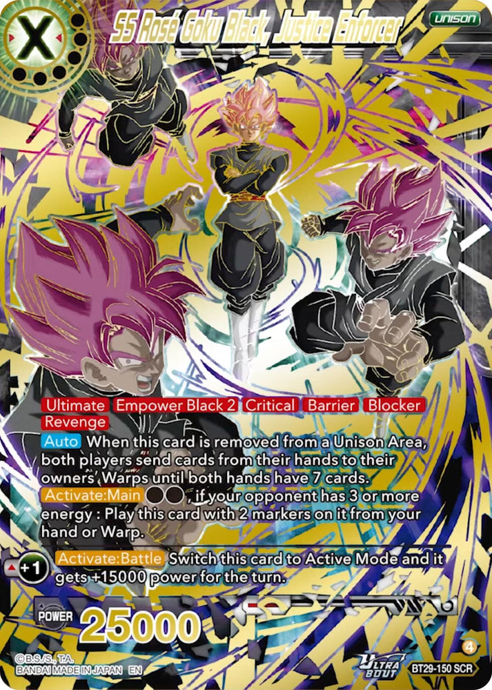 SS Rose Goku Black, Justice Enforcer (BT29-150) [Fearsome Rivals]