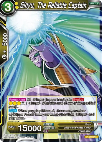 Ginyu, The Reliable Captain (Reprint) (P-019) [Promotion Cards]