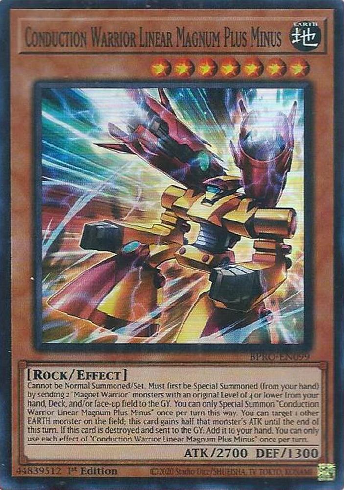 Conduction Warrior Linear Magnum Plus Minus [BPRO-EN099] Super Rare