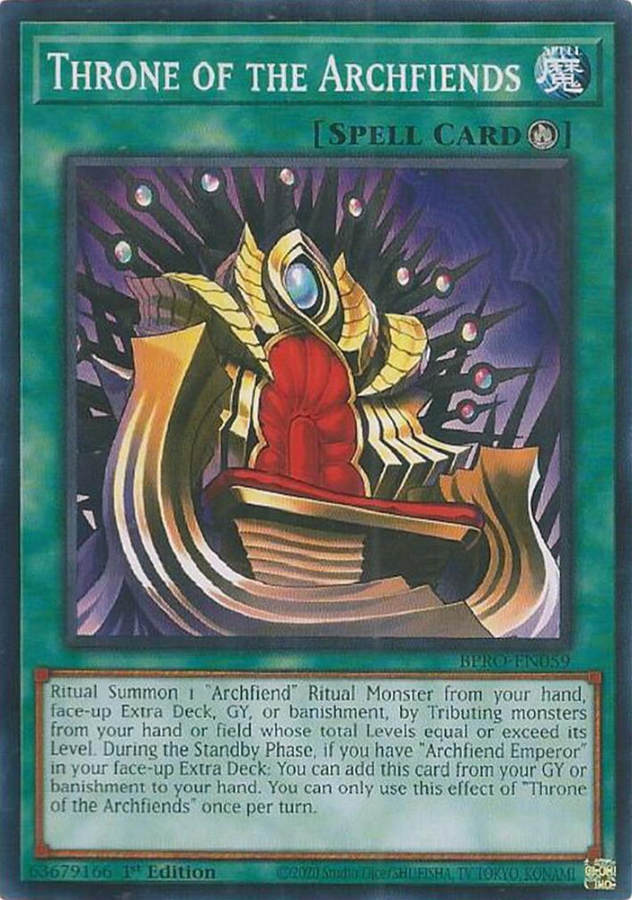 Throne of the Archfiends [BPRO-EN059] Common