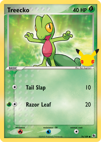 Treecko (76/109) (Jumbo Card) [First Partner Pack]