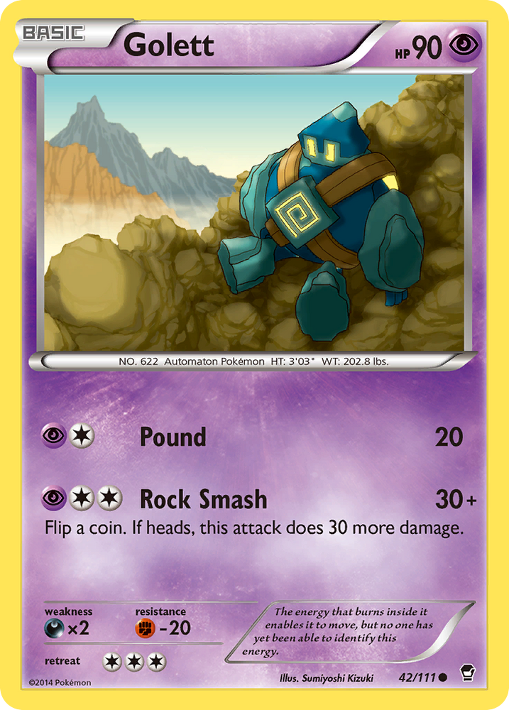 Golett (42/111) [XY: Furious Fists]