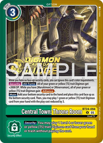 Central Town: Throne Room [BT24-094] (Judge Pack 9) [Time Stranger]