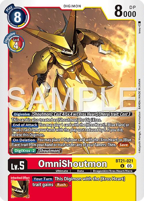 OmniShoutmon [BT21-021] (Reprint) [Advanced Booster Digimon Generation]