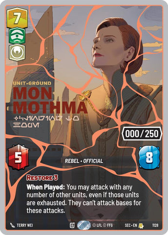 Mon Mothma - Clinging to Hope (1128) (Serialized) (Rose Gold) (1128) [Secrets of Power]