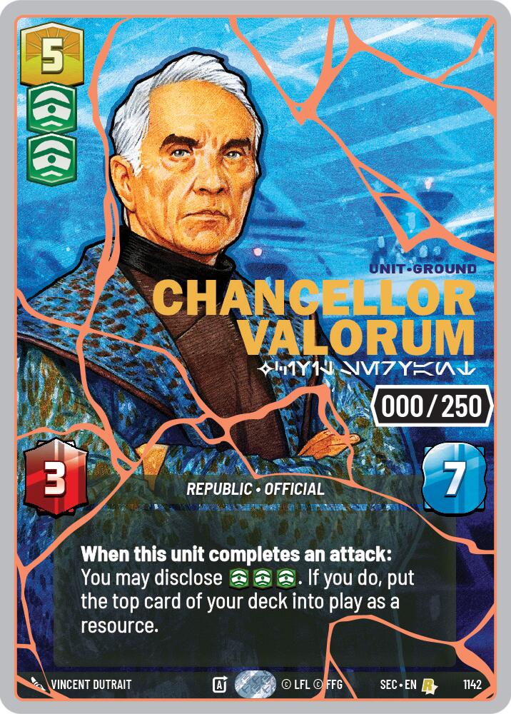 Chancellor Valorum - Civil Servant (1142) (Serialized) (Rose Gold) (1142) [Secrets of Power]