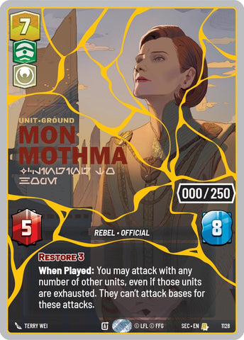 Mon Mothma - Clinging to Hope (1128) (Serialized) (Gold) (1128) [Secrets of Power]