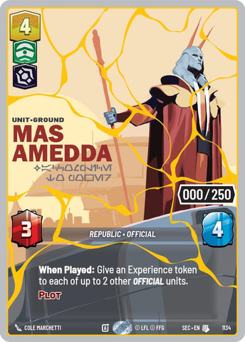 Mas Amedda - Accomplice to Power (1134) (Serialized) (Gold) (1134) [Secrets of Power]