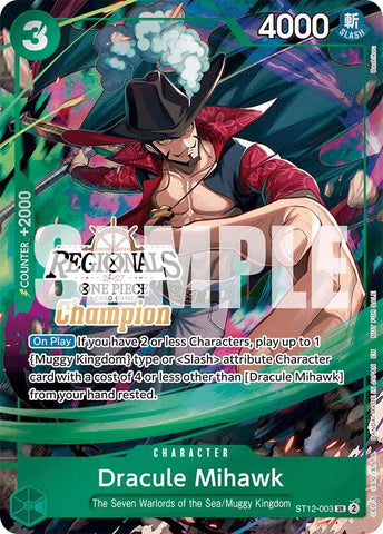 Dracule Mihawk (Regionals Champion Card Set 26-27) [One Piece Promotion Cards]