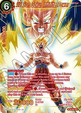 SS Son Goku, Infinite Power (SPR) (BT30-003) [Three Glorious Fighters]