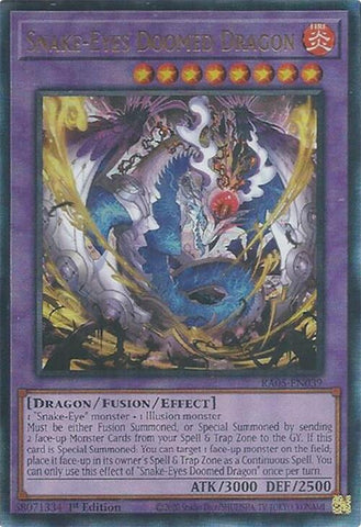 Snake-Eyes Doomed Dragon (Ultimate Rare) [RA05-EN039] Ultimate Rare