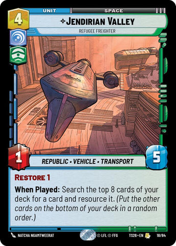 Jendirian Valley - Refugee Freighter (18/84) (18/84) [Twin Suns]