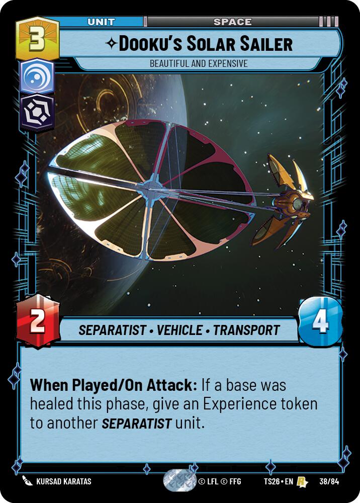 Dooku's Solar Sailer - Beautiful and Expensive (38/84) (38/84) [Twin Suns]