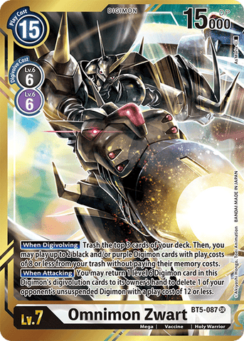 Omnimon Zwart [BT5-087] (Alternate Art - As'Maria) [Battle of Omni]