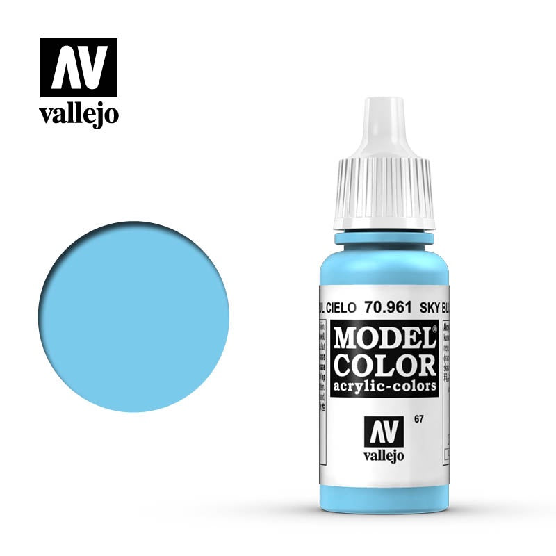 Vallejo Model Color: #064 - Sky Blue - 18 ml Matt Acrylic Paint