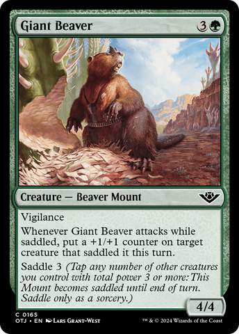 Giant Beaver [Outlaws of Thunder Junction]