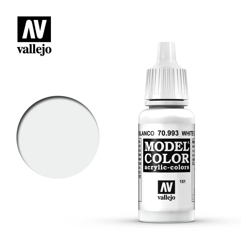 Vallejo Model Color: #165 - White Grey - 18 ml Matt Acrylic Paint