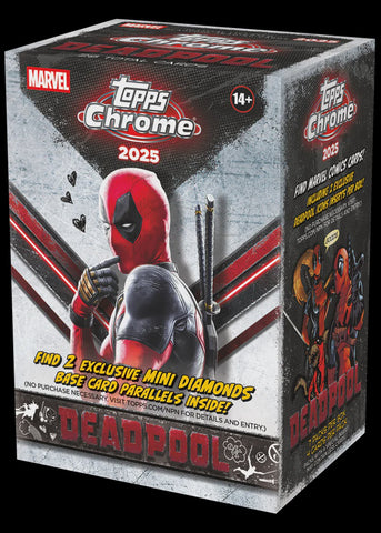 Topps Marvel Deadpool Chrome 2025 Value Box