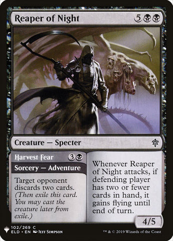 Reaper of Night // Harvest Fear [Mystery Booster]