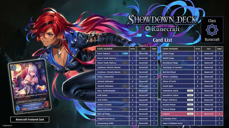 [Shadowverse: Evolve] SDD03 Runecraft Showdown Deck