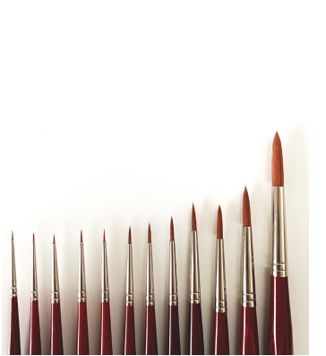 DELTA KOLINSKY RED SABLE PAINTBRUSH – Round Size 00
