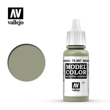 Vallejo Model Color: #112 - Medium Grey - 18 ml Matt Acrylic Paint