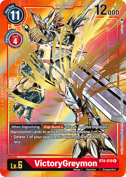 VictoryGreymon [BT4-019] (Alternate Art) [Great Legend]