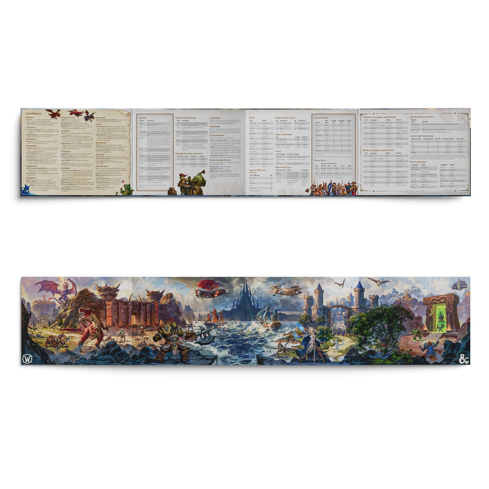 D&D Dungeons & Dragons World of Warcraft Dungeon Masters Screen