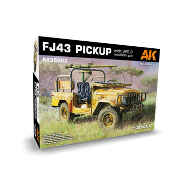 AK Interactive 1/35 FJ43 Pickup with SPG-9. RECOILLESS GUN Plastic Model Kit/