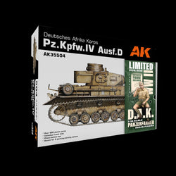 AK Interactive 1/35 Pz.Kpfw.IV Ausf.D Afrika Korps + DAK Panzerfahrer Plastic Model Kit