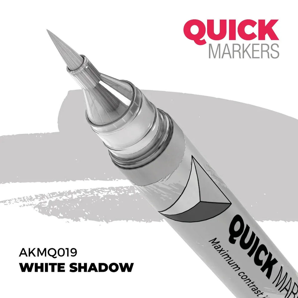 AK Interactive Quick Marker: White Shadow