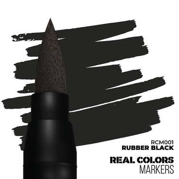 AK Interactive Real Colors Markers: Rubber Black - Acrylic Paint Marker