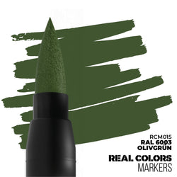 AK Interactive Real Colors Markers: RAL 6003 Olivgrun - Acrylic Paint Marker