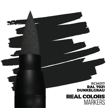 AK Interactive Real Colors Markers: RAL 7021 Dunkelgrau - Acrylic Paint Marker