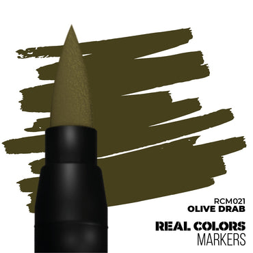 AK Interactive Real Colors Markers: Olive Drab - Acrylic Paint Marker