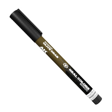 AK Interactive Real Colors Markers: Olive Drab - Acrylic Paint Marker