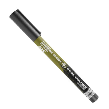 AK Interactive Real Colors Markers: Interior Green FS 34151 - Acrylic Paint Marker