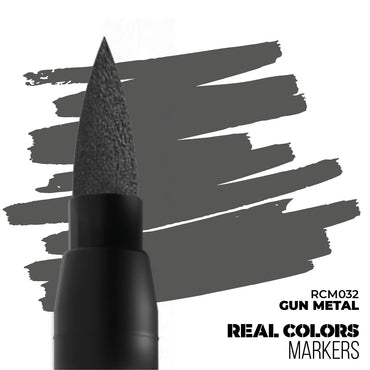 AK Interactive Real Colors Markers: Gun Metal - Acrylic Paint Marker