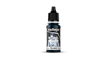 Vallejo Model Color: #204 - Gunmetal Blue - 18 ml Metallic Acrylic Paint